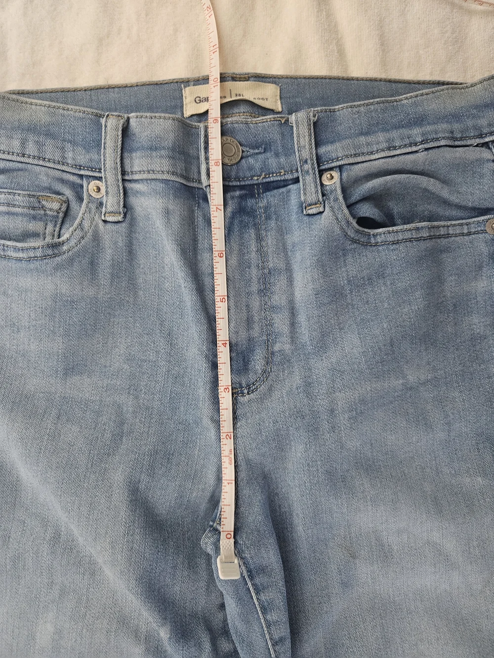 GAP 1969 Baby Boot High Rise Flare Jeans Light Wash - 28L / 6 Long